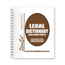 Realtime Legal Dictionary for Stenotypists (Book)
